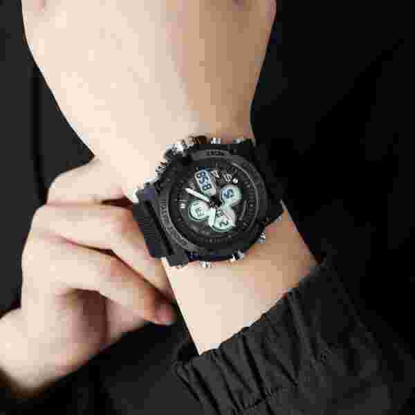Skmei 2065 Multifunction Digital Sports Watch with Dual Time and Stopwatch (50M Waterproof) - Image 4