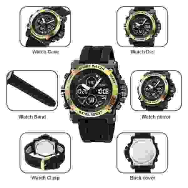 Skmei 2065 Multifunction Digital Sports Watch with Dual Time and Stopwatch (50M Waterproof) - Image 5