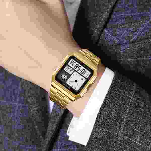 SKMEI Mens Electronic Waterproof Watches Sport  Digital Watch For Men Women Stainless Steel Wristwatch World Time Relojes Hombre - Image 4