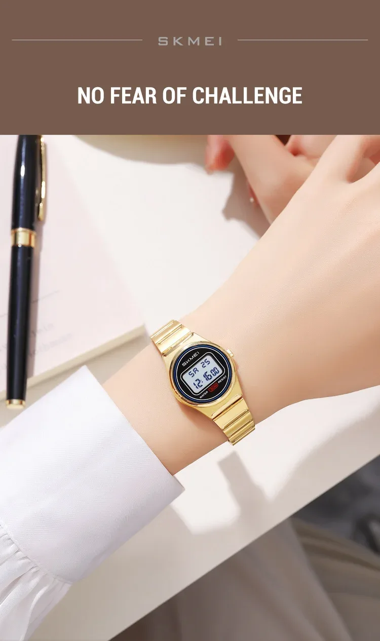 SKMEI Digital Electronics Wristwatches Top Brands Luxury Women's Watches Gifts Clock Waterproof Sports Ladies Watch Reloj Mujer