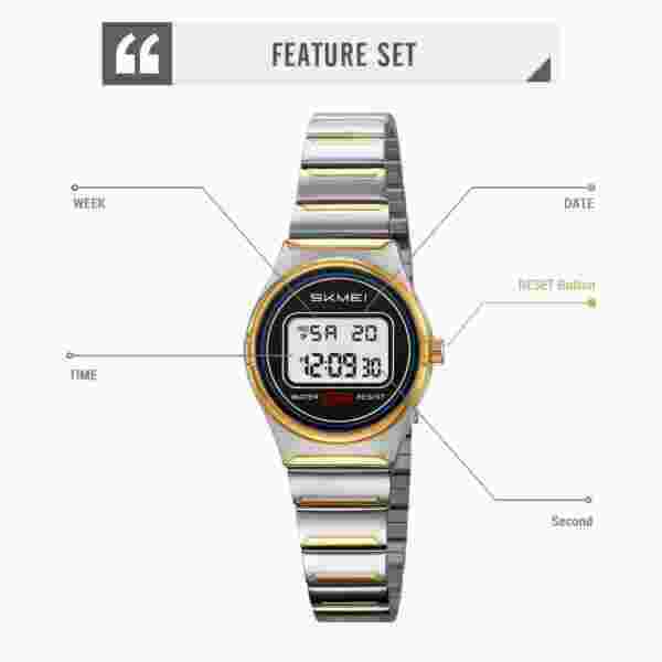 Skmei 2338 Multifunction Digital Sports Watch with LED Light and Alarm (30M Waterproof) - Image 5