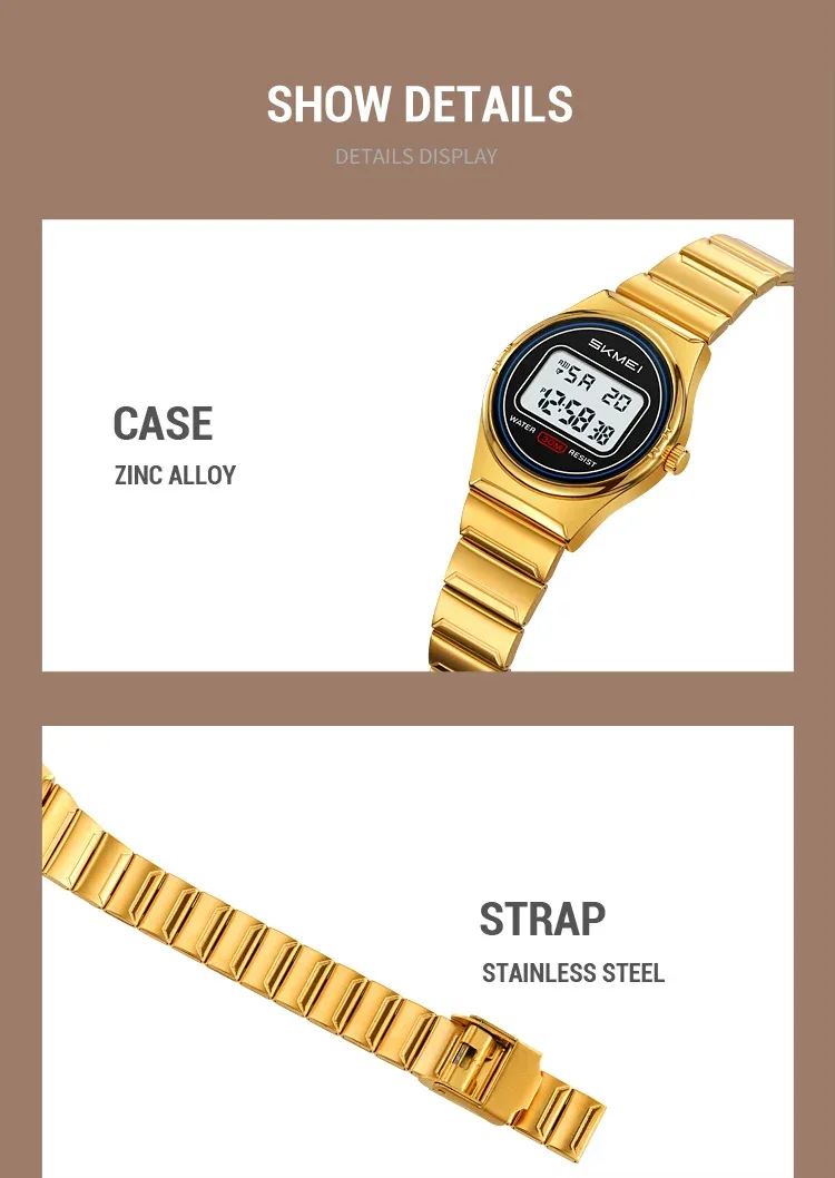 SKMEI Digital Electronics Wristwatches Top Brands Luxury Women's Watches Gifts Clock Waterproof Sports Ladies Watch Reloj Mujer