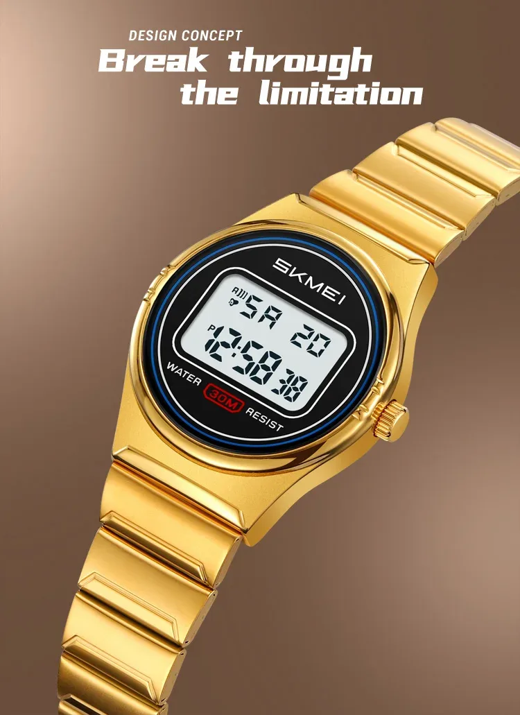 SKMEI Digital Electronics Wristwatches Top Brands Luxury Women's Watches Gifts Clock Waterproof Sports Ladies Watch Reloj Mujer