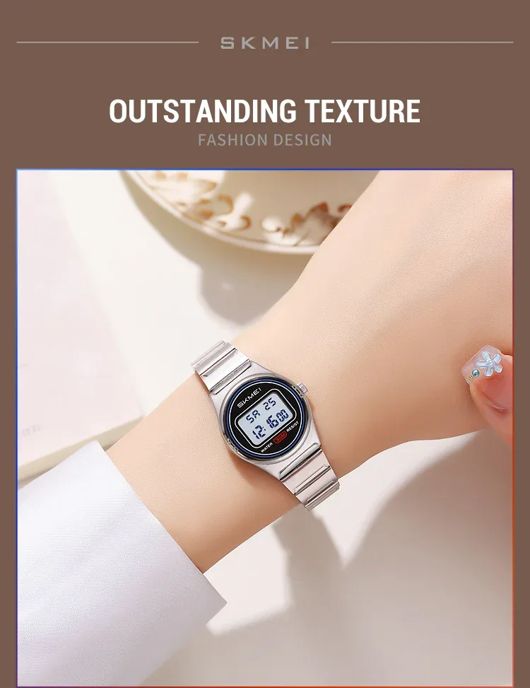 SKMEI Digital Electronics Wristwatches Top Brands Luxury Women's Watches Gifts Clock Waterproof Sports Ladies Watch Reloj Mujer