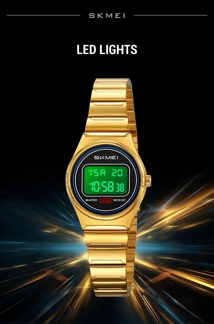 SKMEI Digital Electronics Wristwatches Top Brands Luxury Women's Watches Gifts Clock Waterproof Sports Ladies Watch Reloj Mujer