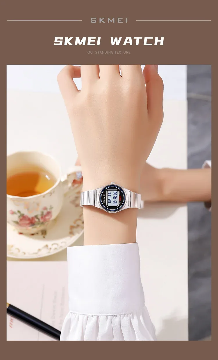 SKMEI Digital Electronics Wristwatches Top Brands Luxury Women's Watches Gifts Clock Waterproof Sports Ladies Watch Reloj Mujer