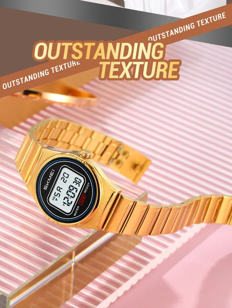 SKMEI Digital Electronics Wristwatches Top Brands Luxury Women's Watches Gifts Clock Waterproof Sports Ladies Watch Reloj Mujer