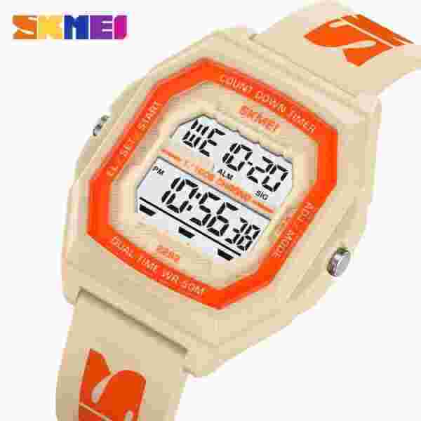 Skmei 2282 Multifunctional Digital Sports Watch with Dual Time and Countdown Timer (50M Waterproof)