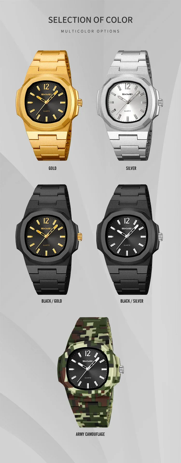 SKMEI Business Orologi Movement Quartz Watches Sports Watches For Men Women Waterproof Wristwatch Fashion Clock Horloges Mannen