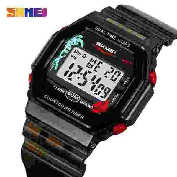 Skmei 2390/2391 Multifunctional Digital Sports Watch with Dual Time and Alarm for Men and Women (50M Waterproof)