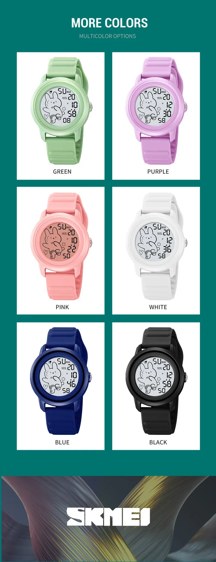 SKMEI Outdoor Sports Digital Electronics Watch For Youth Men Women Students 5Bar Waterproof Wristwatch Gift Bracelet Reloj Mujer