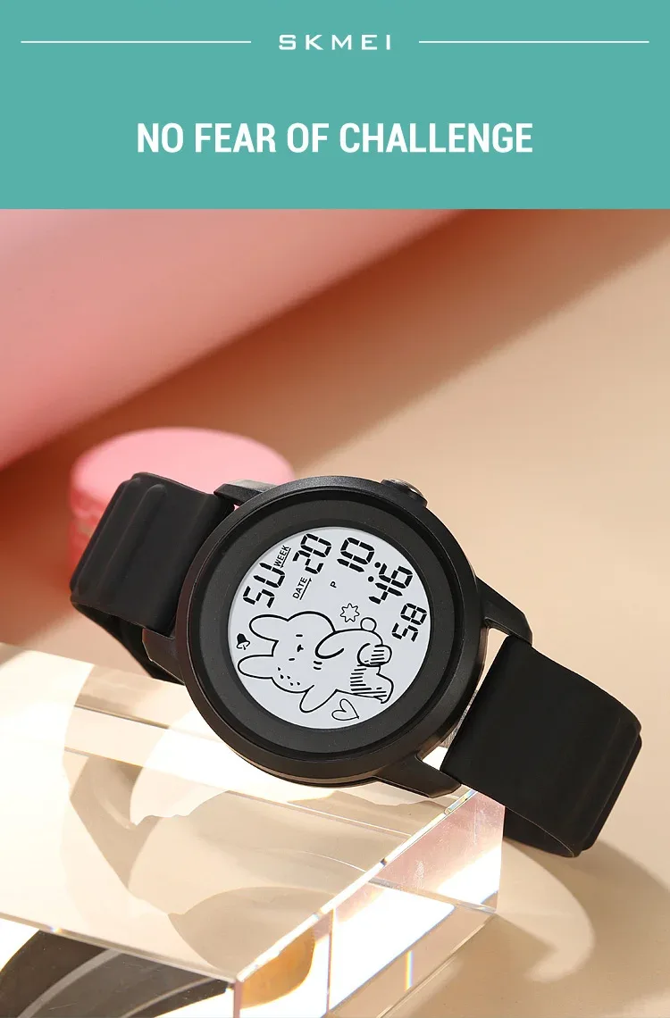 SKMEI Outdoor Sports Digital Electronics Watch For Youth Men Women Students 5Bar Waterproof Wristwatch Gift Bracelet Reloj Mujer