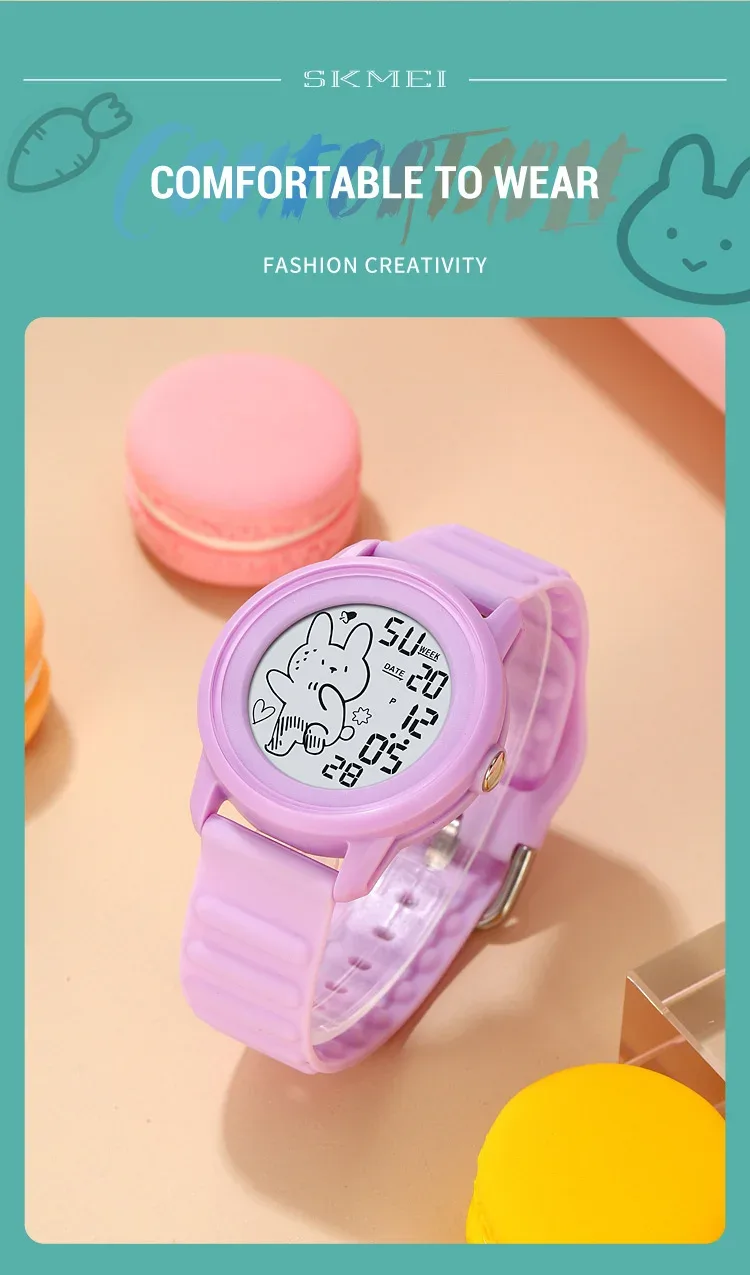 SKMEI Outdoor Sports Digital Electronics Watch For Youth Men Women Students 5Bar Waterproof Wristwatch Gift Bracelet Reloj Mujer