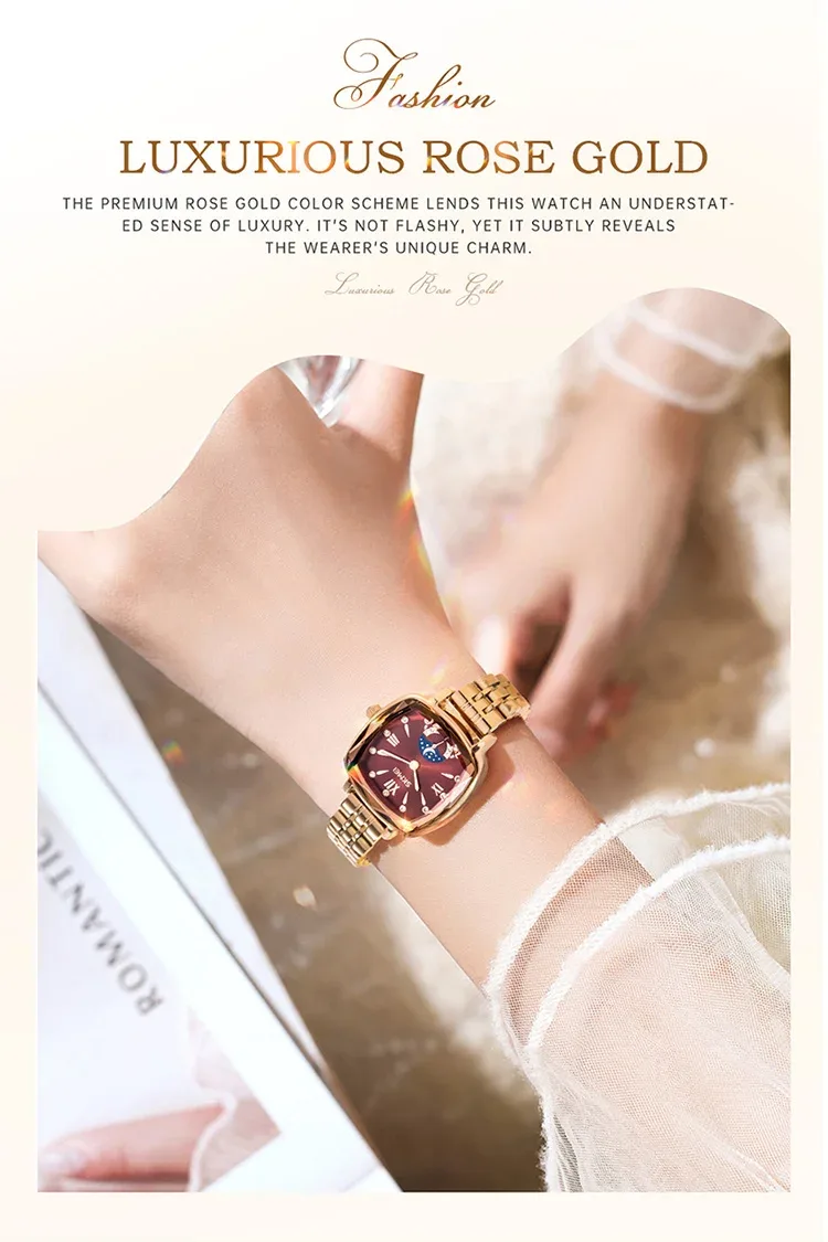 SKMEI Fashion Elegance Watches Ladies Luxury Wristwatches Waterproof Quartz Watch and Bracelet Romantic Style Relogio Feminino