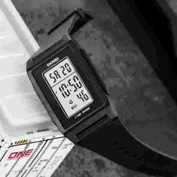 Skmei 2321 Multifunctional Digital Sports Watch with Dual Time, Countdown Timer and EL Backlight (50M Waterproof) - Image 4