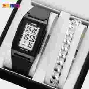 Skmei 2321 Multifunctional Digital Sports Watch with Dual Time, Countdown Timer and EL Backlight (50M Waterproof)
