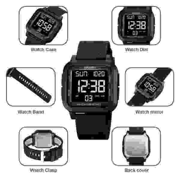 Skmei 1894 Multifunctional Digital Sports Watch with Dual Time and Countdown (50M Waterproof) - Image 4