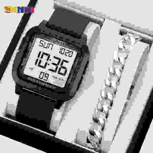 Skmei 1894 Multifunctional Digital Sports Watch with Dual Time and Countdown (50M Waterproof)