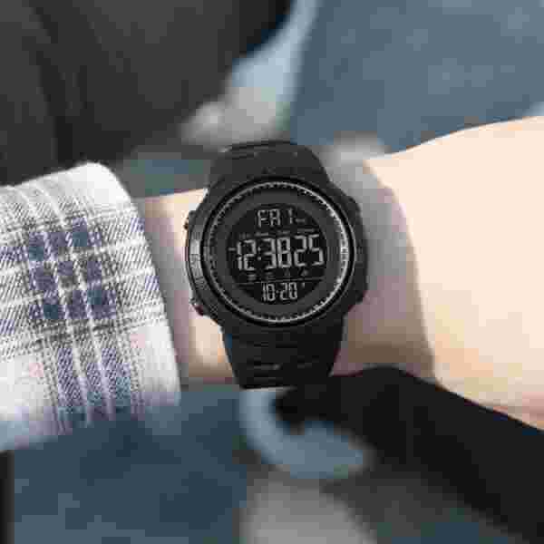 Skmei 1251 Multifunction Digital Sports Watch with Dual Time, Alarm and Backlight (50M Waterproof) - Image 3