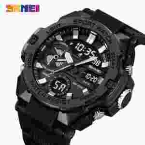 Skmei 2383 Multifunction Digital Sports Watch with Dual Time, Stopwatch and LED Light (50M Waterproof)