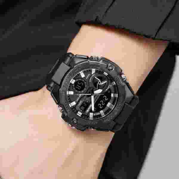 Skmei 2383 Multifunction Digital Sports Watch with Dual Time, Stopwatch and LED Light (50M Waterproof) - Image 3