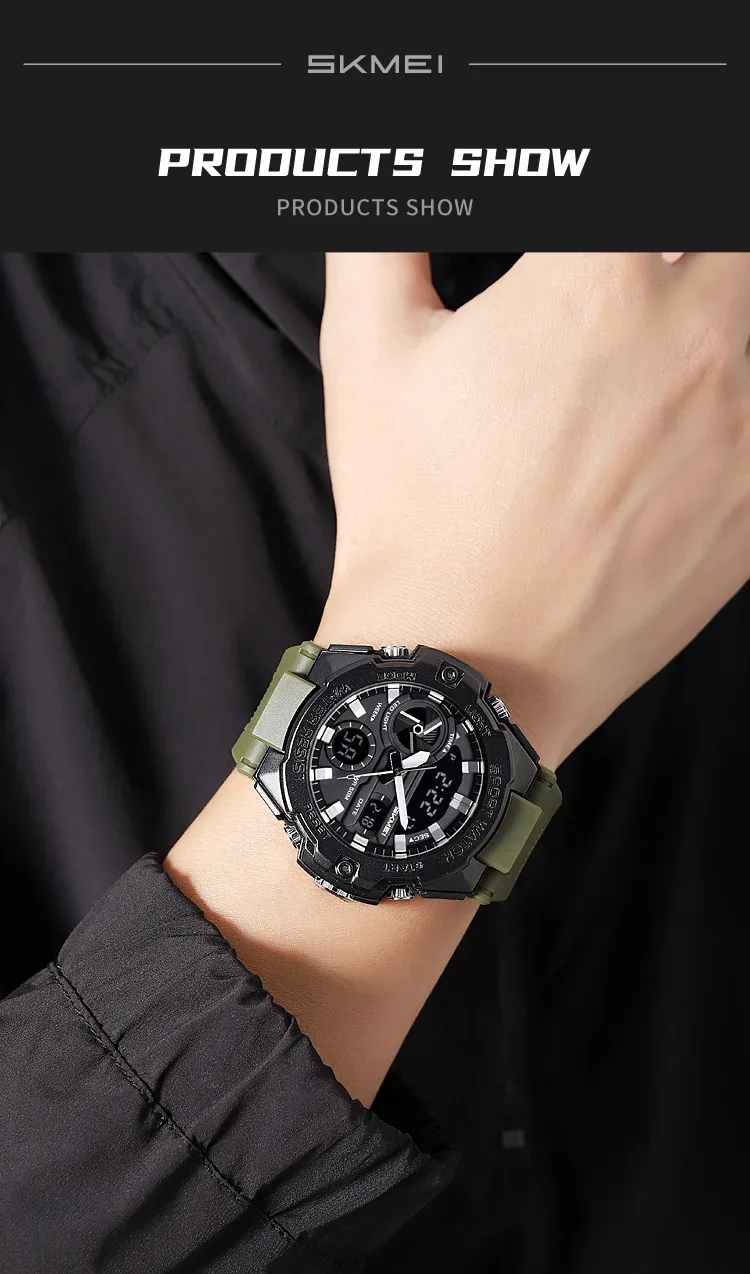 SKMEI Sports Digital Electronic Watch Fashion Business Quartz Watches For Men Women LED Light Waterproof Wristwatch Reloj Hombre