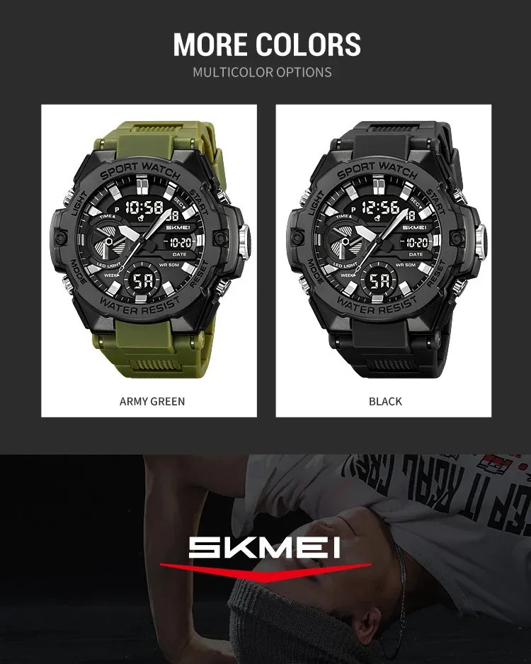 SKMEI Sports Digital Electronic Watch Fashion Business Quartz Watches For Men Women LED Light Waterproof Wristwatch Reloj Hombre