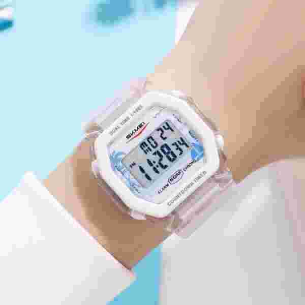 Skmei 2390/2391 Multifunctional Digital Sports Watch with Dual Time, Alarm and Chronograph for Men and Women (50M Waterproof) - Image 3