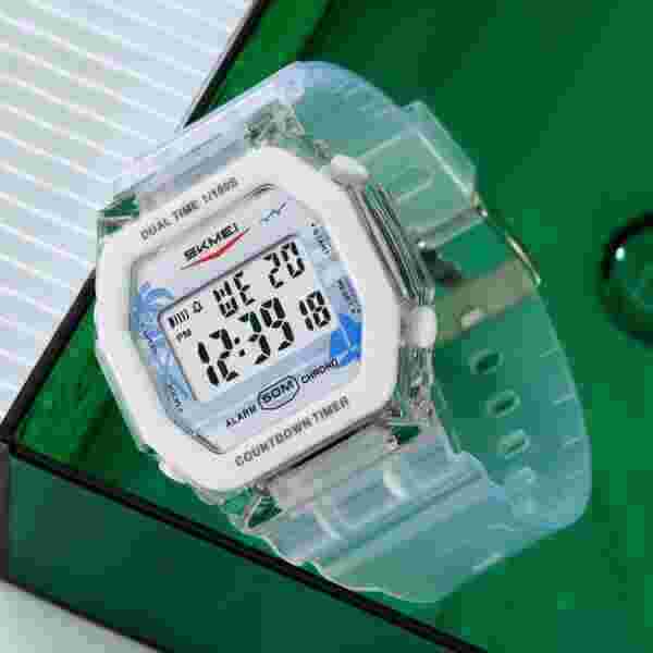 Skmei 2390/2391 Multifunctional Digital Sports Watch with Dual Time, Alarm and Chronograph for Men and Women (50M Waterproof) - Image 2