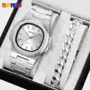 Skmei 2382 Textured Dial Fashion Watch with ABS Case and Band (50M Waterproof)