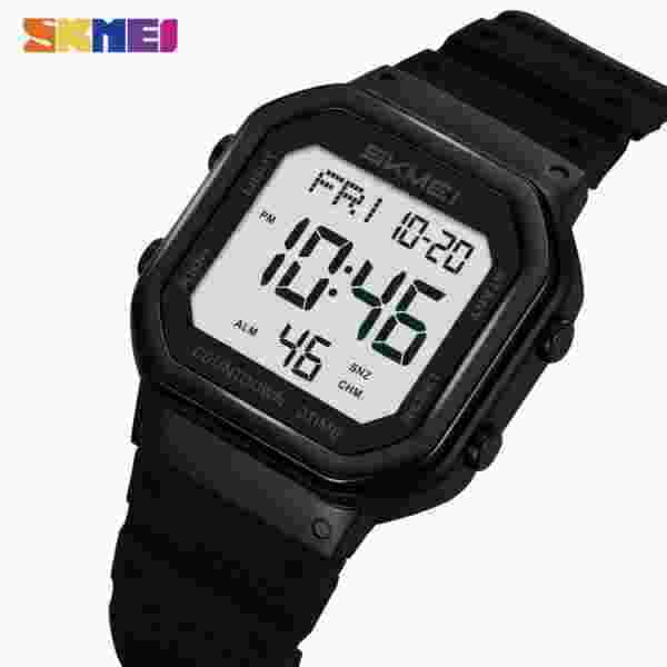 Skmei 2439 Multifunctional Digital Sports Watch with Dual Time and Countdown Timer (50M Waterproof)