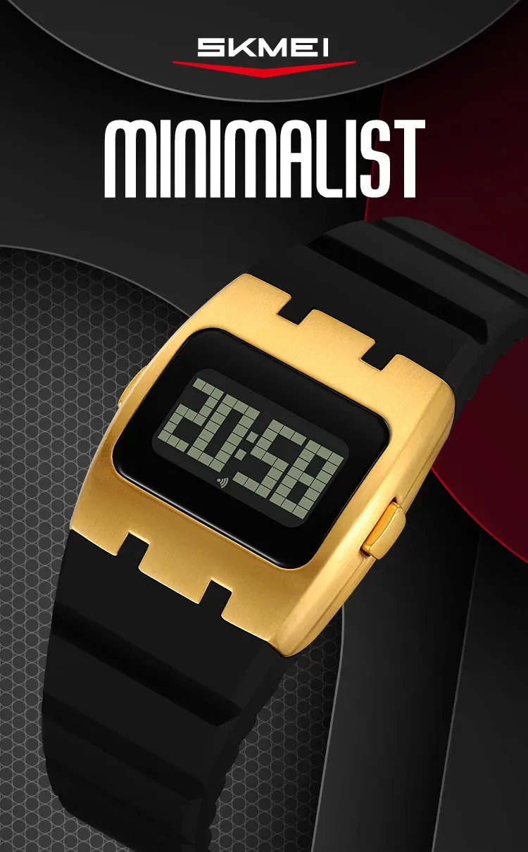 SKMEI Casual Waterproof Electronics Watches Sports Digital Wristwatch For Mens Women Students LED Display Shockproof Watch Reloj