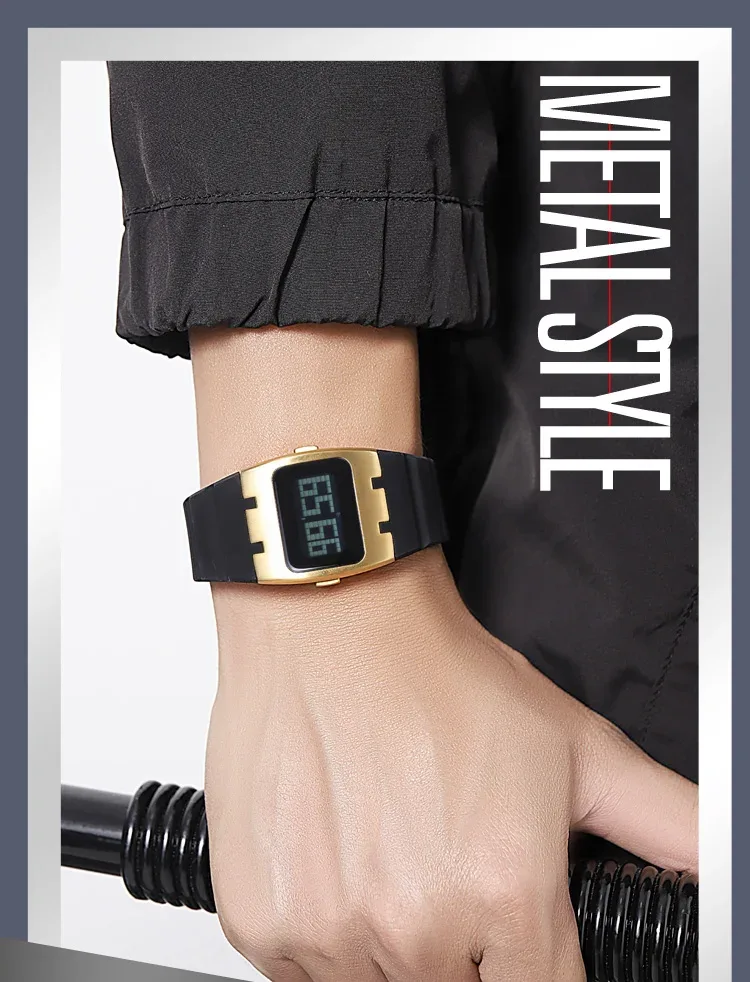 SKMEI Casual Waterproof Electronics Watches Sports Digital Wristwatch For Mens Women Students LED Display Shockproof Watch Reloj