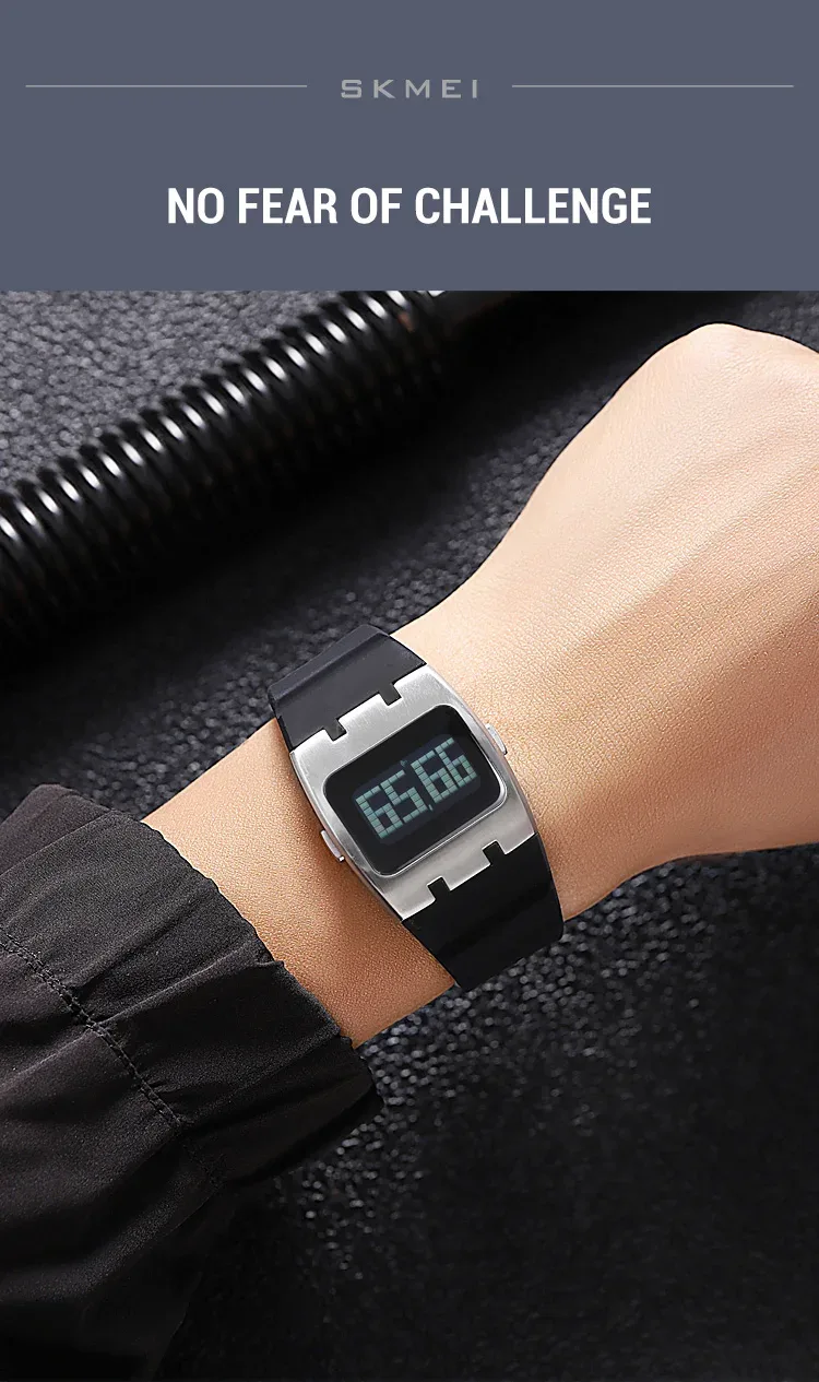 SKMEI Casual Waterproof Electronics Watches Sports Digital Wristwatch For Mens Women Students LED Display Shockproof Watch Reloj