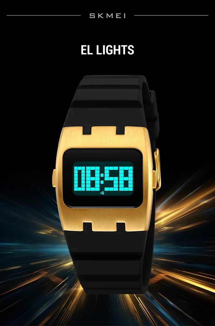 SKMEI Casual Waterproof Electronics Watches Sports Digital Wristwatch For Mens Women Students LED Display Shockproof Watch Reloj