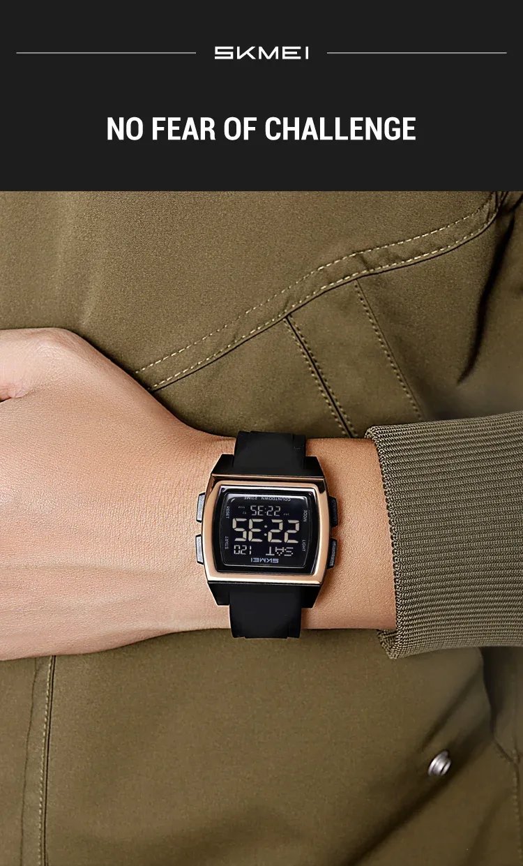 SKMEI Casual Multifunctional Waterproof Electronic Watches Sports Digital Wristwatch For Men Women Shockproof Watch Reloj Hombre