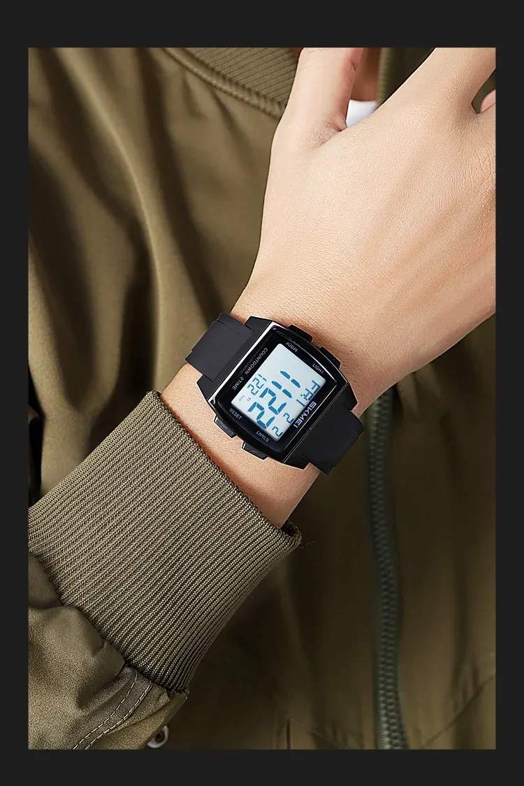 SKMEI Casual Multifunctional Waterproof Electronic Watches Sports Digital Wristwatch For Men Women Shockproof Watch Reloj Hombre