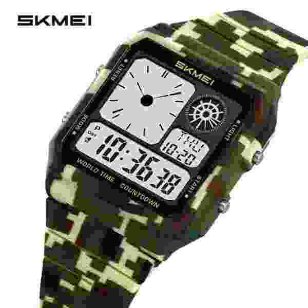 Skmei 2347 Multifunctional Digital Sport Watch for Men with World Time (30M Waterproof)