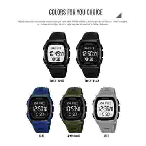 Skmei 2441 Digital Sports Watch for Men with World Time and 50M Water Resistance - Image 5