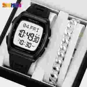 Skmei 2441 Digital Sports Watch for Men with World Time and 50M Water Resistance