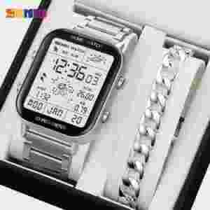 Skmei 1888 3D Pedometer Digital Sport Watch for Men and Women with Multi-Functions (50M Waterproof)