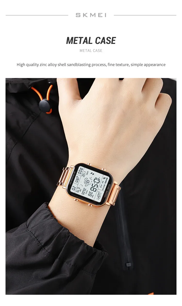 SKMEI Sport Pedometer Calorie Calculation Digital Watches Gifts Men Women Wristwatches and Bracelet Stopwatch Watch Reloj Hombre