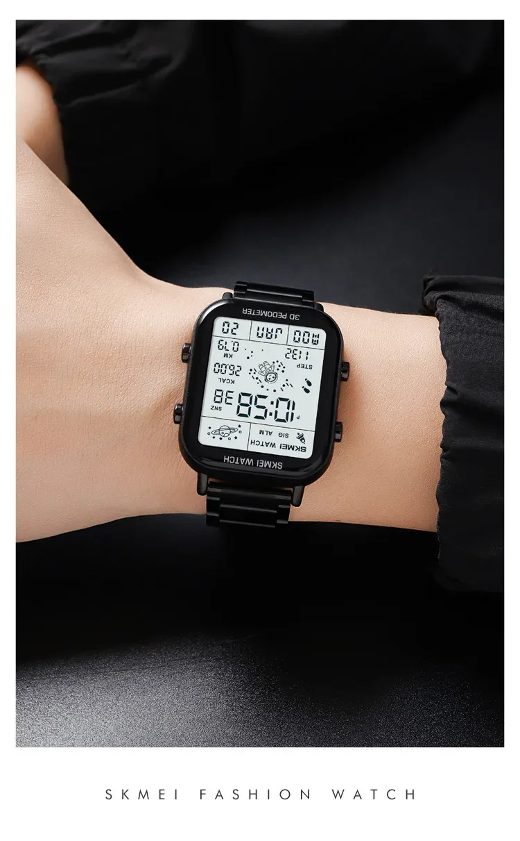 SKMEI Sport Pedometer Calorie Calculation Digital Watches Gifts Men Women Wristwatches and Bracelet Stopwatch Watch Reloj Hombre
