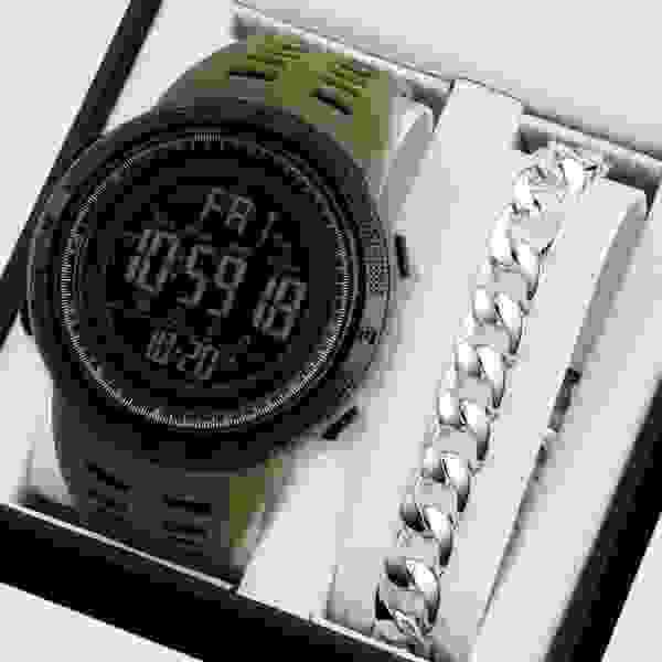 Skmei 1251 Digital Sport Watch for Men (50M Waterproof, Multiple Functions)