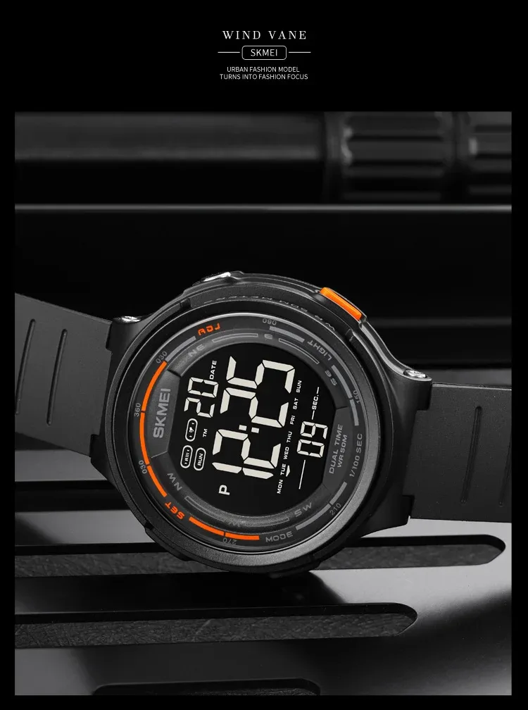 SKMEI LED Light Digital Watch For Men Women Sports Countdown Watches Fashion Camouflage 5Bar Waterproof Wristwatch and Bracelet