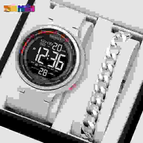 Skmei 1841 Digital Sport Watch for Men with Multi-Function Display (50M Waterproof)