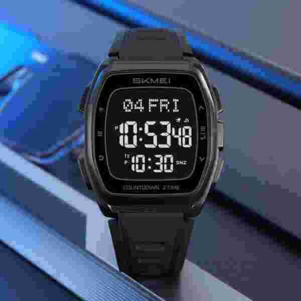 Skmei 2441 Digital World Time Sport Watch for Men with 50M Water Resistance - Image 2