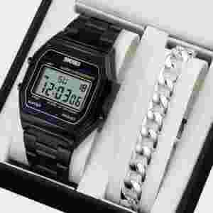 Skmei 1123 Classic Digital Alarm Chronograph Watch for Men and Women with EL Backlight