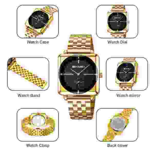 Skmei 2413 Minimalist Stainless Steel Watch for Men and Women with 30M Water Resistance - Image 5