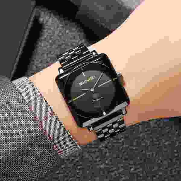 Skmei 2413 Minimalist Stainless Steel Watch for Men and Women with 30M Water Resistance - Image 3